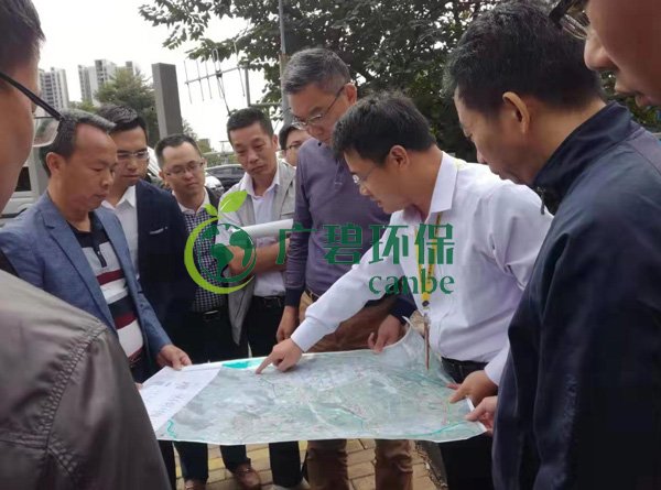 大良街道、順控環(huán)保水務(wù)等領(lǐng)導(dǎo)到金陡涌黑臭水體治理現(xiàn)場視察工作(圖1)